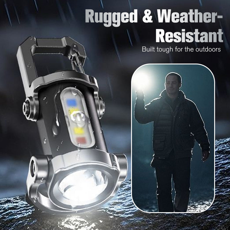💡USB-C Rechargeable Keychain Flashlight | 500 Lumens EDC Mini Light, IPX6 Waterproof⚡⚡