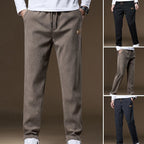 Men's Straight-Fit Corduroy Drawstring Pants