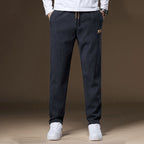 Men's Straight-Fit Corduroy Drawstring Pants