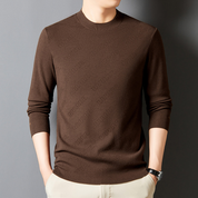 Men's Crewneck Jacquard Sweater
