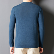 Men's Crewneck Jacquard Sweater
