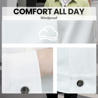 Men's Windproof Lightweight Button-Down Jacket