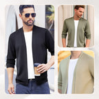 Men’s Layered-Style Long Sleeve Cardigan