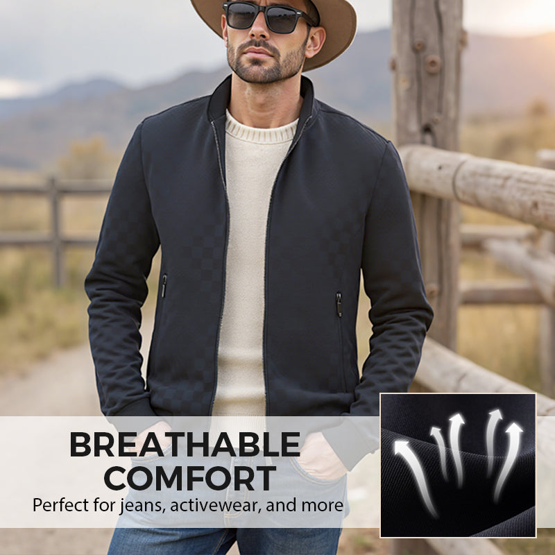 Men's Casual Zip Up Jacket