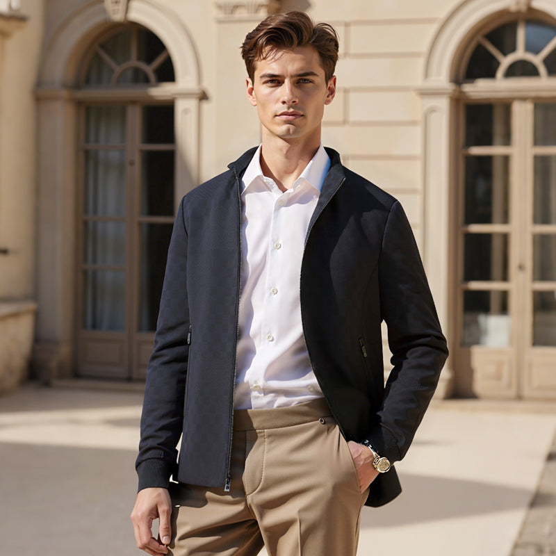 Men's Casual Zip Up Jacket