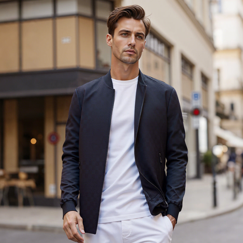 Men's Casual Zip Up Jacket