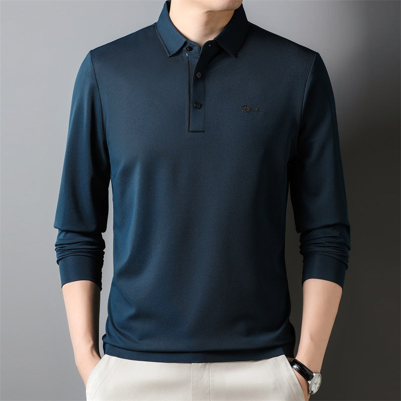 Long sleeved POLO shirt men's autuan business top