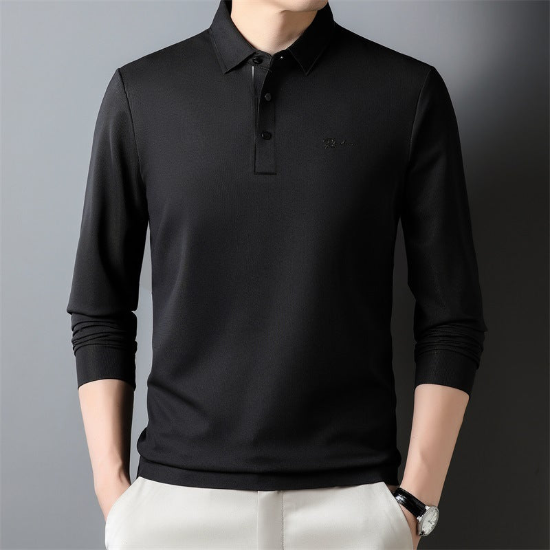 Long sleeved POLO shirt men's autuan business top