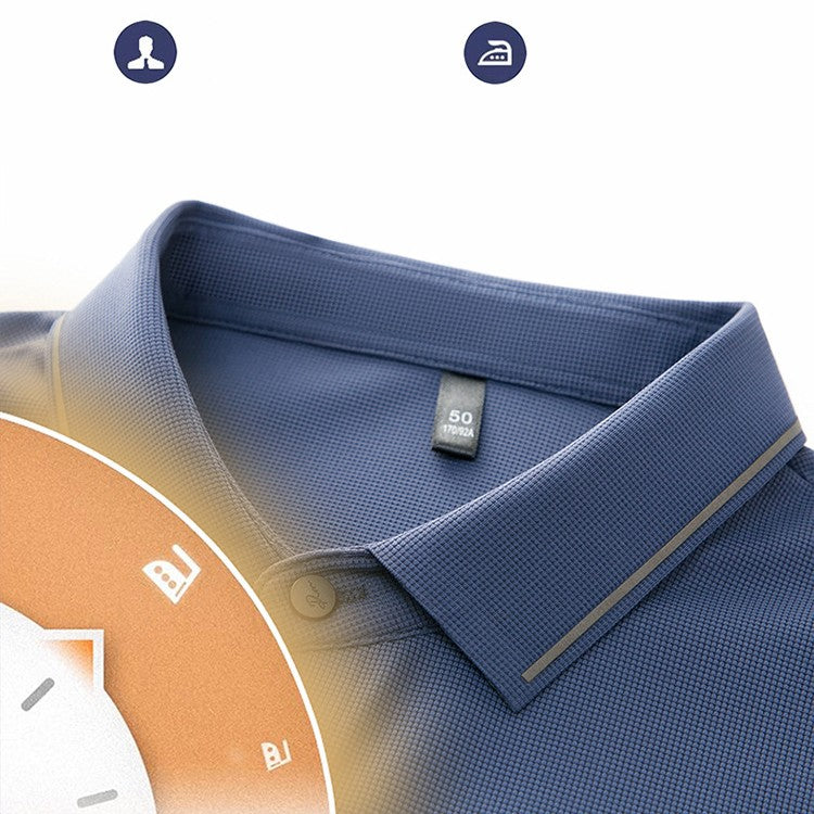 Long sleeved POLO shirt men's autuan business top
