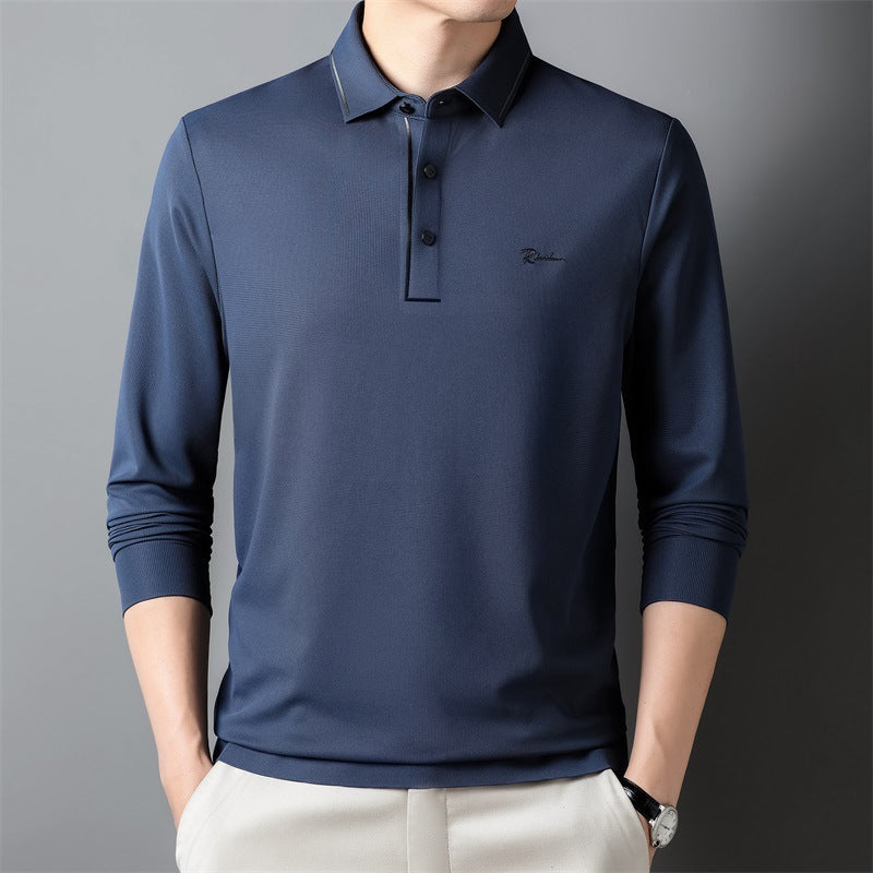 Long sleeved POLO shirt men's autuan business top