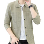 Men's Casual Long Sleeve Knit Cardigan