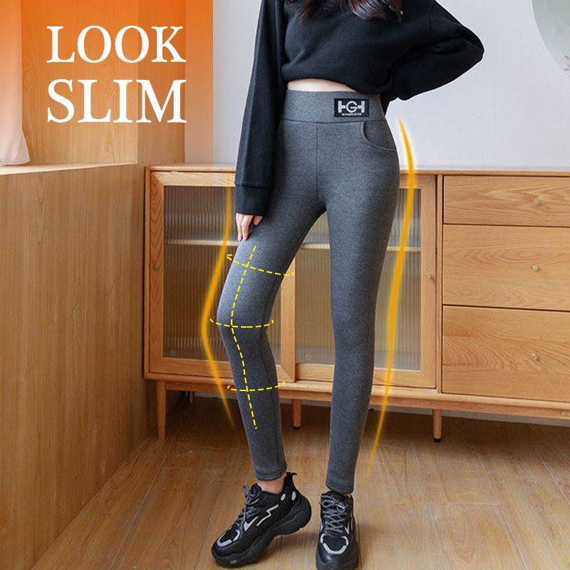 👖 Women's Warm Slim Pants - Stretchy & Breathable for Cold Weather, Flattering Fit for Office or Casual Wear 🍂📦