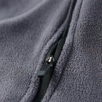 Men's Solid-Color Half-Zip Fleece Long-Sleeve Sweatshirt