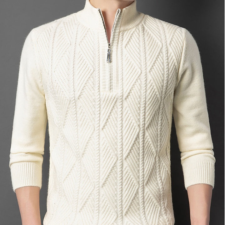 ✈️Free Shipping✈️Men's Winter Quarter Zip Knit Sweater