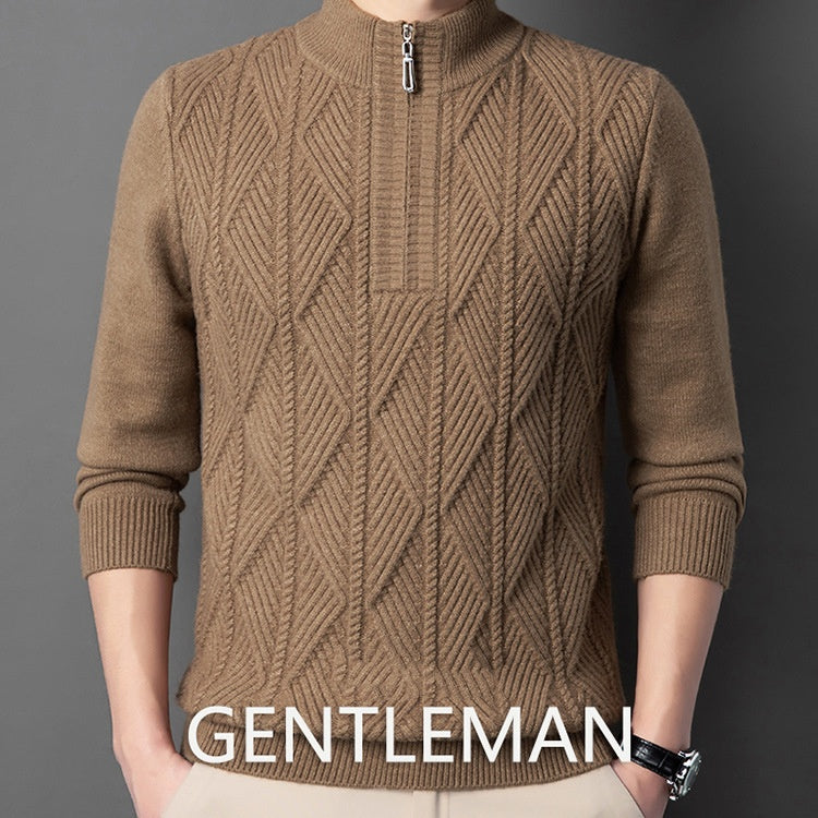 ✈️Free Shipping✈️Men's Winter Quarter Zip Knit Sweater