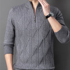 ✈️Free Shipping✈️Men's Winter Quarter Zip Knit Sweater