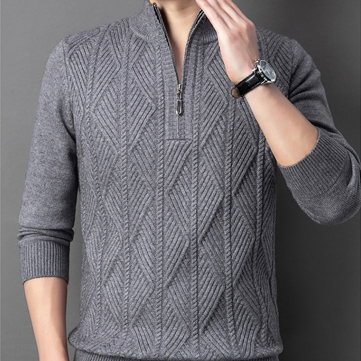 ✈️Free Shipping✈️Men's Winter Quarter Zip Knit Sweater