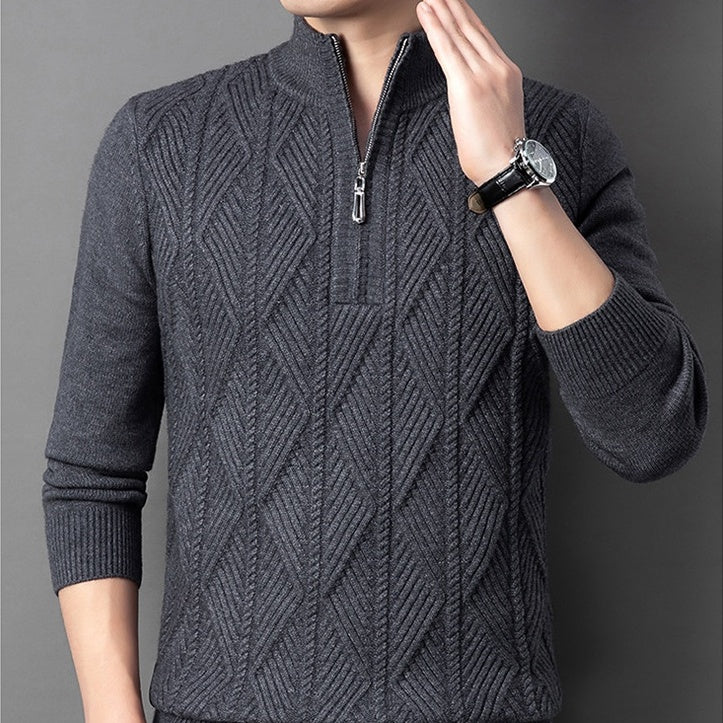 ✈️Free Shipping✈️Men's Winter Quarter Zip Knit Sweater