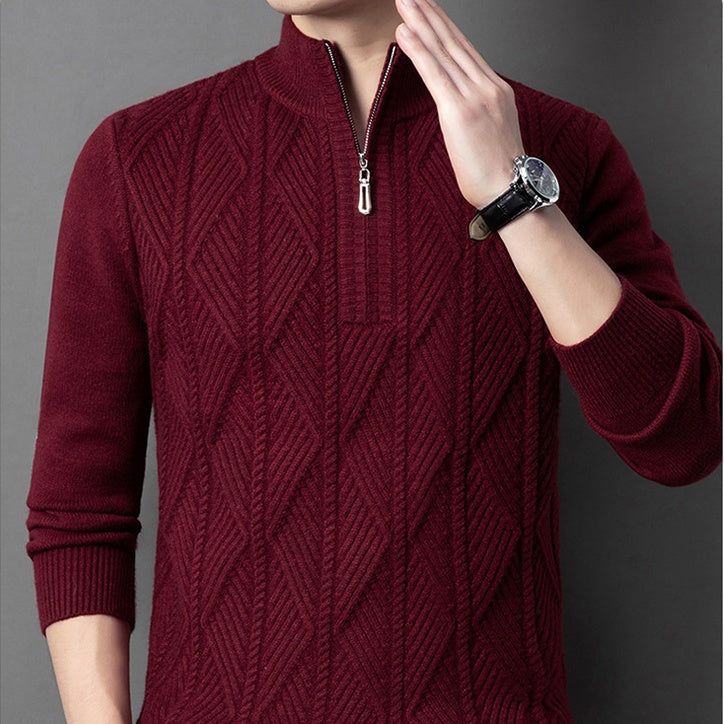 ✈️Free Shipping✈️Men's Winter Quarter Zip Knit Sweater