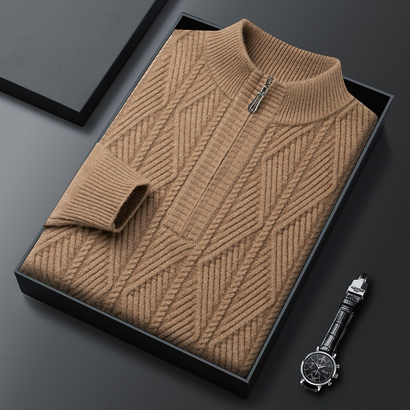 ✈️Free Shipping✈️Men's Winter Quarter Zip Knit Sweater