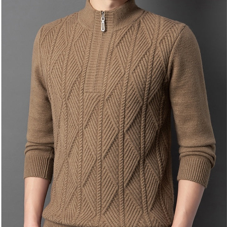 ✈️Free Shipping✈️Men's Winter Quarter Zip Knit Sweater