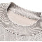 Men's Winter Plush-Lined Warm Knitted Sweater