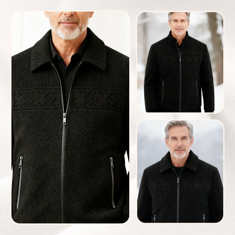 Men's Casual Zipper Warm Jacket
