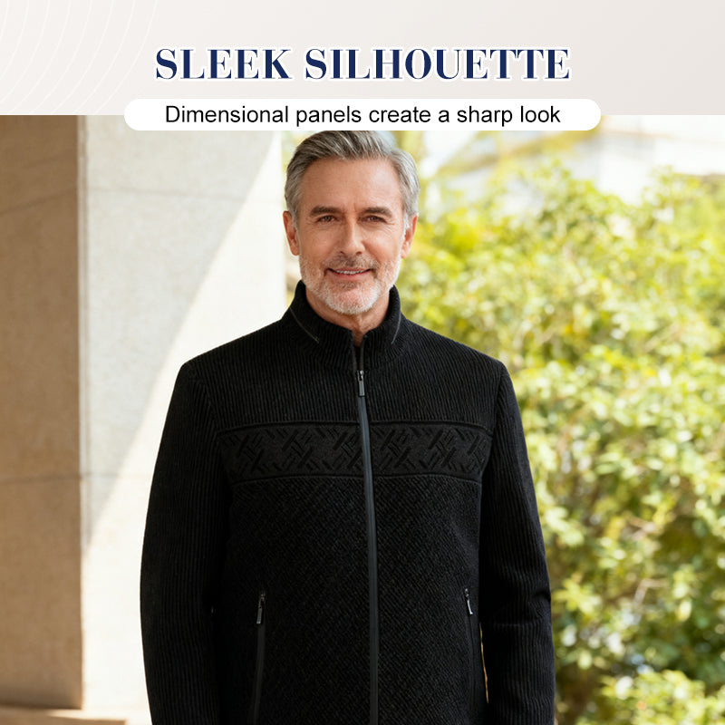 Men's Casual Zipper Warm Jacket