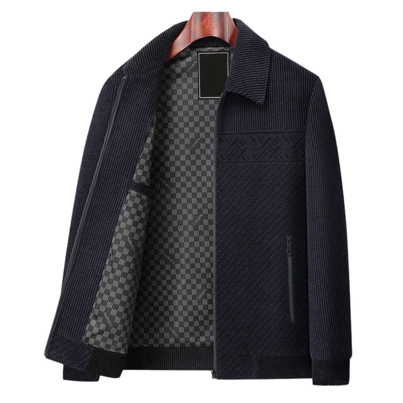 Men's Casual Zipper Warm Jacket