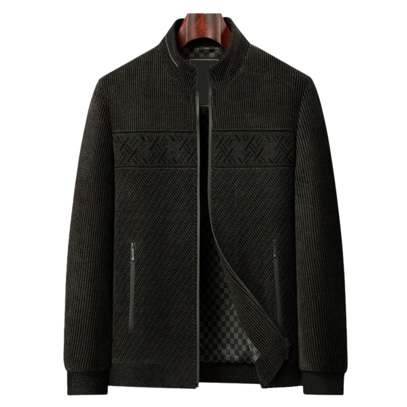 Men's Casual Zipper Warm Jacket