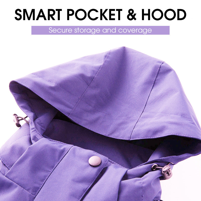 Women's 3-in-1 Outdoor Triple-Protection Multi-Color Jacket