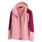 Women's 3-in-1 Outdoor Triple-Protection Multi-Color Jacket
