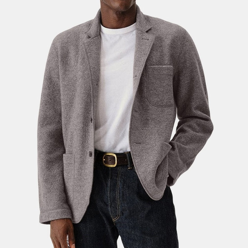 Men's Solid-Color Tailored Jacket