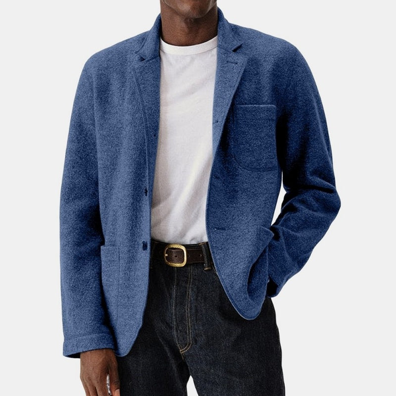 Men's Solid-Color Tailored Jacket