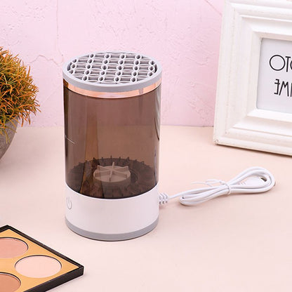 💖 50% OFF! ✨ AUTOMATIC MAKEUP BRUSH CLEANER - Deep Cleaning in 3 Minutes, Compact & Portable for Travel, USB Charging with Quiet Operation 🌸🚿