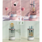 💖 50% OFF! ✨ AUTOMATIC MAKEUP BRUSH CLEANER - Deep Cleaning in 3 Minutes, Compact & Portable for Travel, USB Charging with Quiet Operation 🌸🚿
