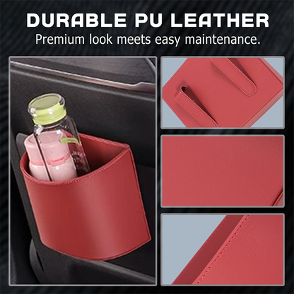🚗 Save 50%! 🧃 Leather Car Cup Holder – Wide opening, clip‑on & stylish PU ✨
