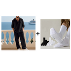 💥Men's Hooded Casual Loose Top & Pants 2-Piece Set👕👖