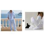 💥Men's Hooded Casual Loose Top & Pants 2-Piece Set👕👖