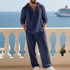 💥Men's Hooded Casual Loose Top & Pants 2-Piece Set👕👖