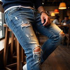👖New 50% OFF🔥Stylish Distressed Skinny Jeans for Men