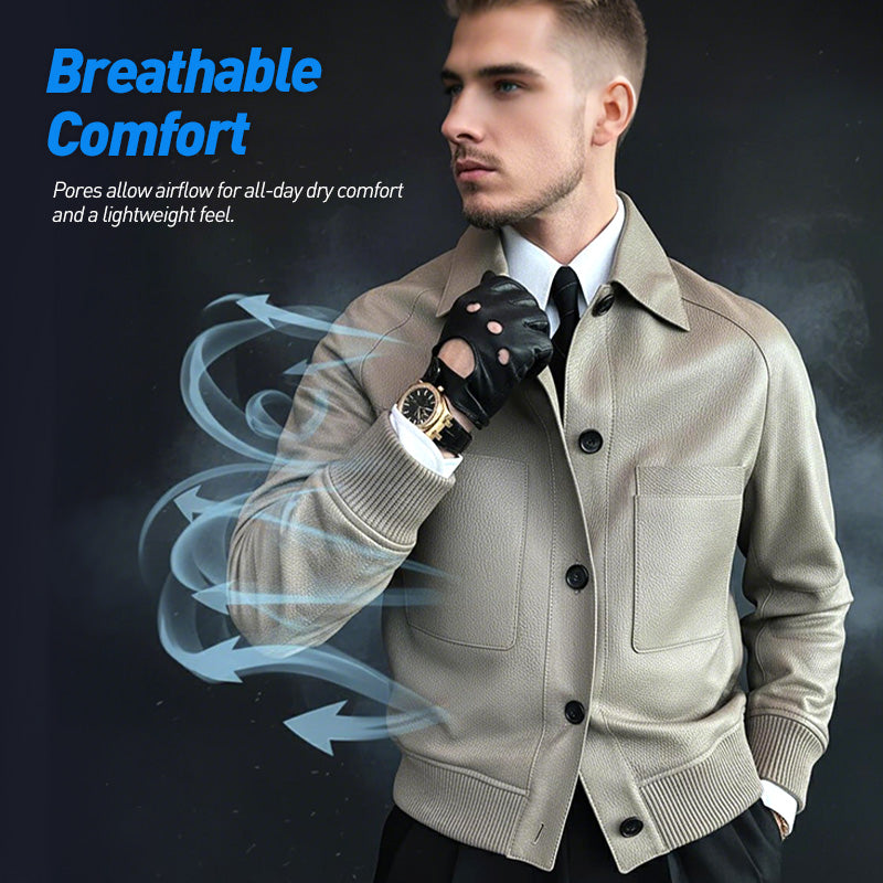 ⏰46% OFF💥💥Men's Classic Faux Leather Jacket