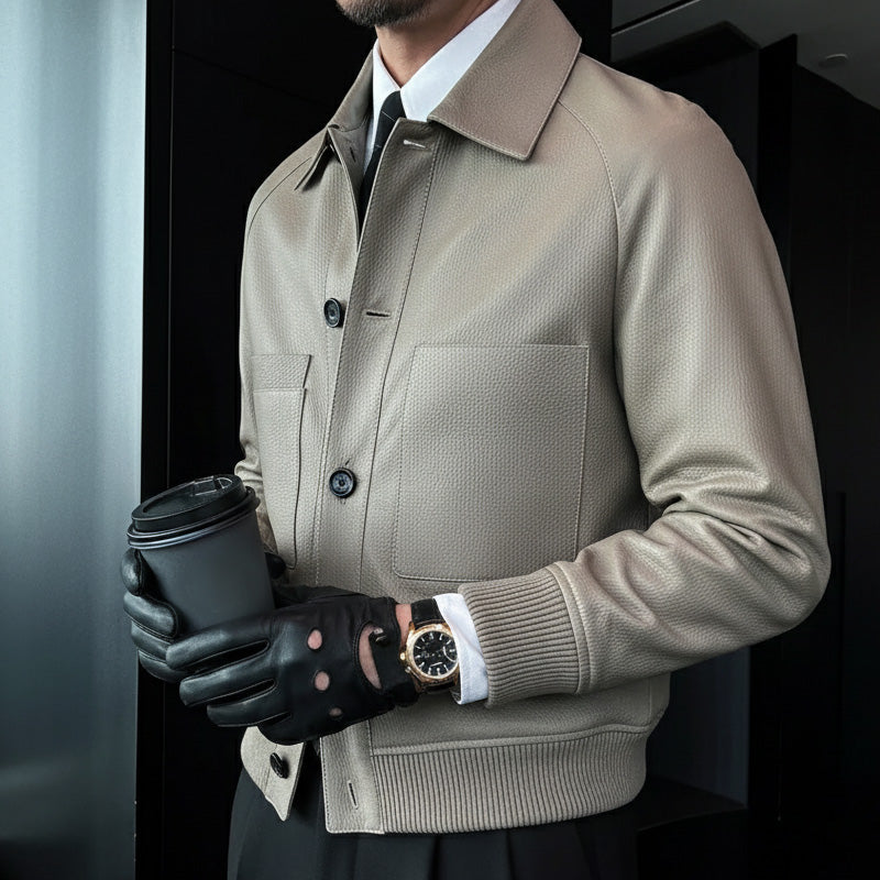 ⏰46% OFF💥💥Men's Classic Faux Leather Jacket