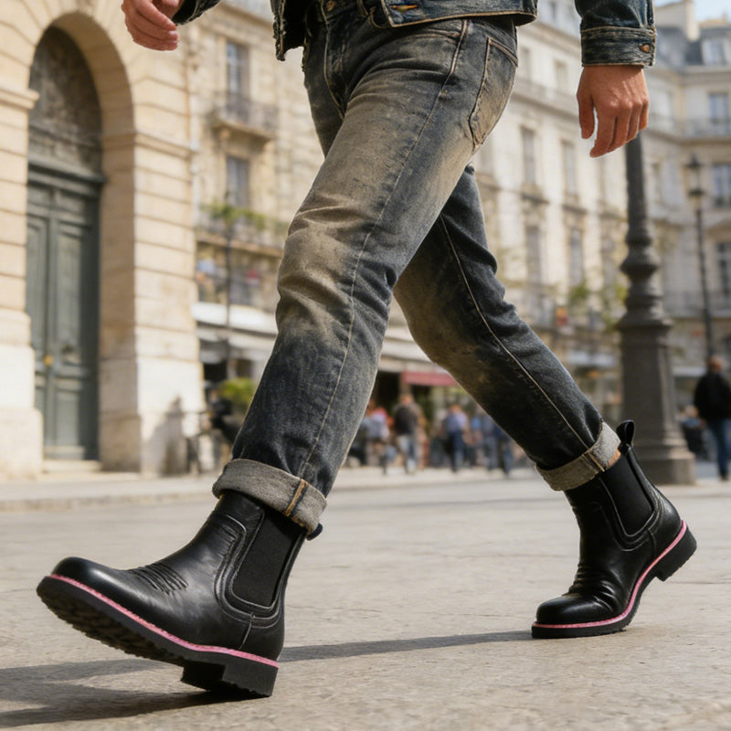 ✨🔥Men's Versatile PU Leather Boots👢
