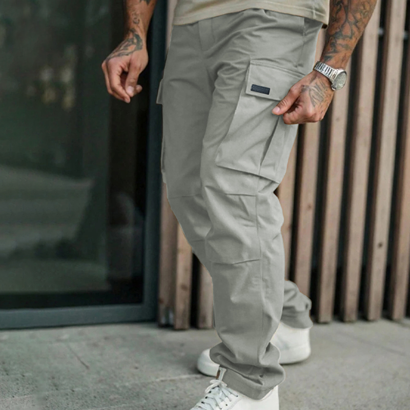 Classic Multi-Pocket Cargo Pants for Men