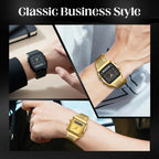⌚ 60% OFF NOW! ✨ Retro Style Square Face Multifunction Watch – Chronograph, Date Display & Classic Design 🕰️