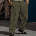 💥Men's Casual Wide-Leg Pants – Breezy pleated front, easy pull-on style 🔥BUY 2 FREE SHIPPING