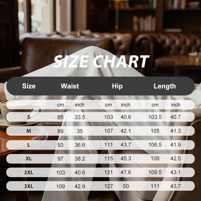 🥳Men's Casual Wide-Leg Pants – Breezy pleated front, easy pull-on style👖