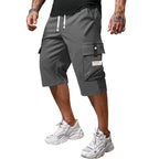 Men's Casual Drawstring Capri Cargo Pants