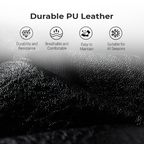 Men's Lined Faux Leather Biker Jacket